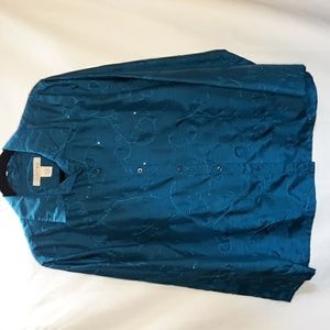 Clothes Teal Button Down Shirt
